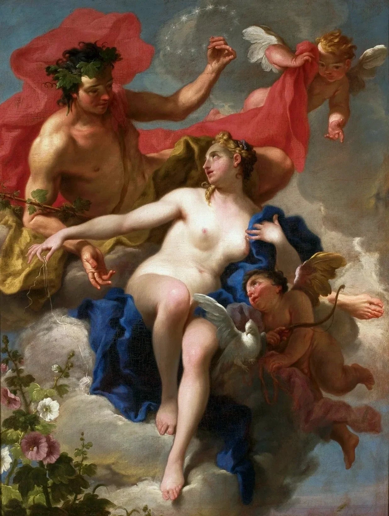 Bacchus et Ariane - Giovanni Battista Pittoni image 1 reproduction de peinture à l’huile