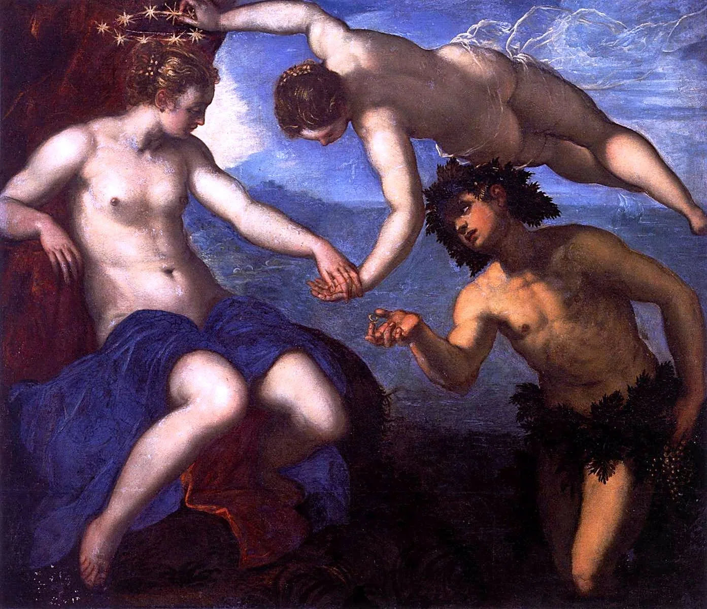 Bacchus et Ariane - Jacopo Tintoretto image 1 reproduction d’œuvre d’art à l’huile