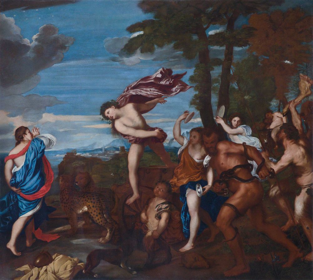 Bacchus et Ariane - Pietro da Cortona image 1 tableau peint à l’huile sur toile