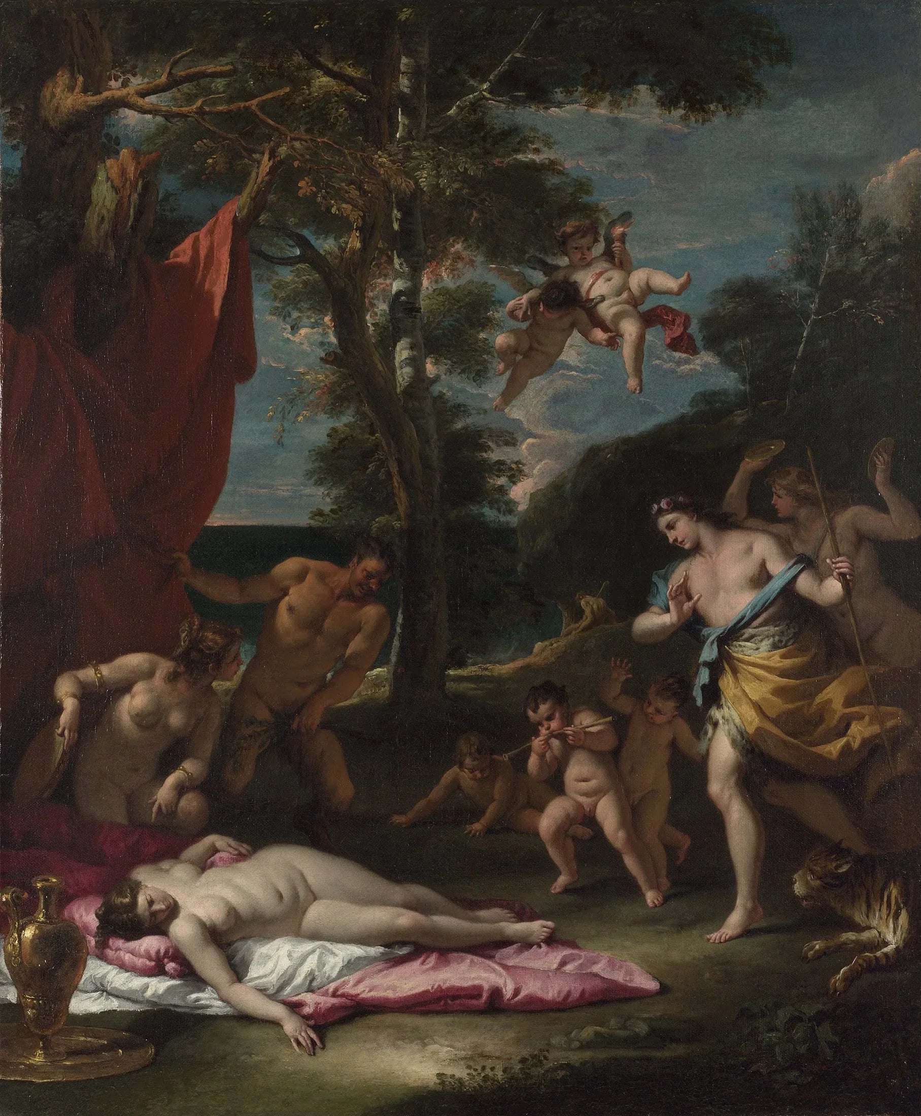 Bacchus et Ariane - Sebastiano Ricci image 1 copie peinte à la main à l’huile