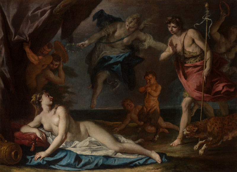 Bacchus et Ariane - Sebastiano Ricci image 1 reproduction de peinture à l’huile