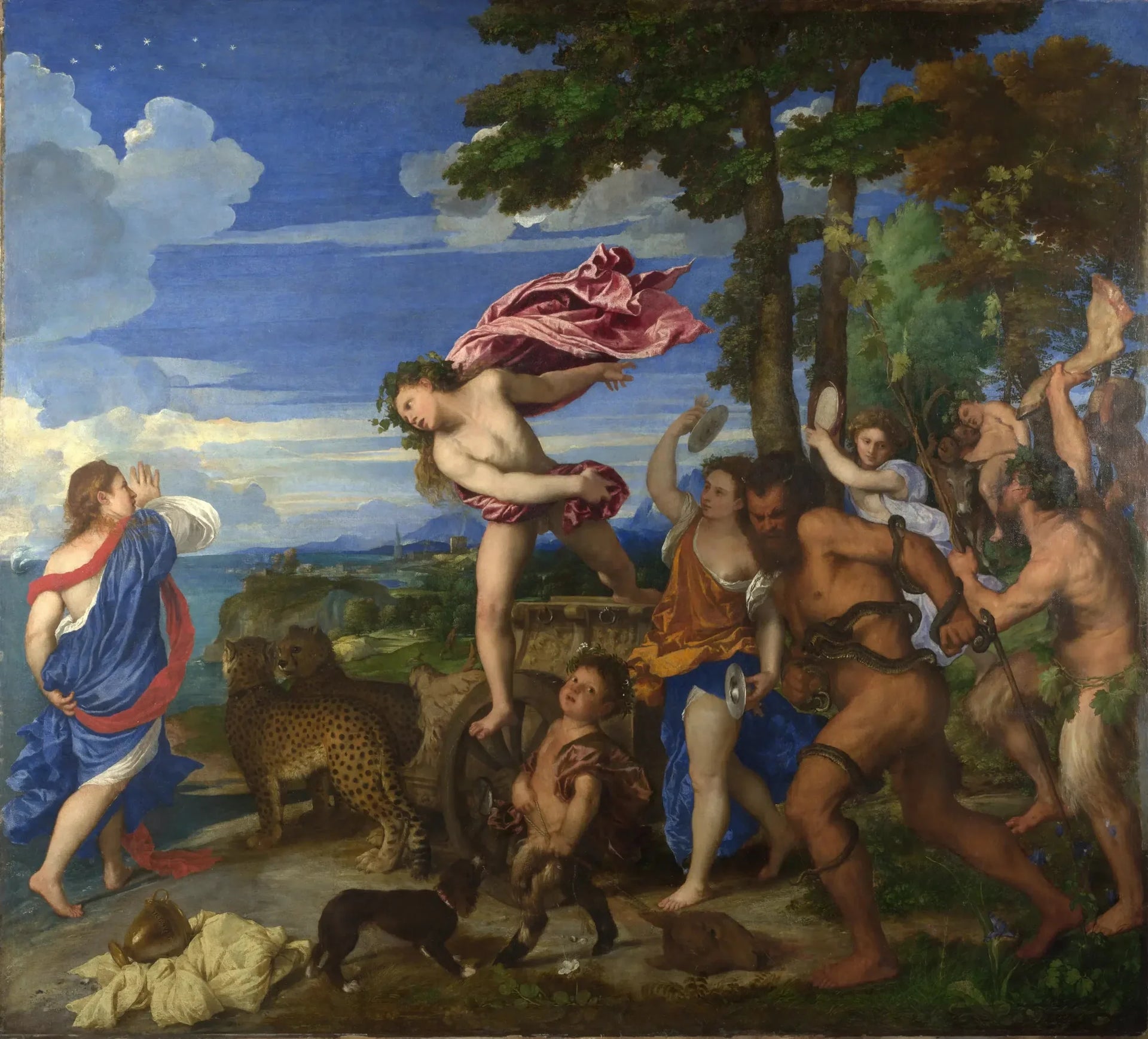 Bacchus et Ariane - Titian image 1 reproduction artisanale de tableau