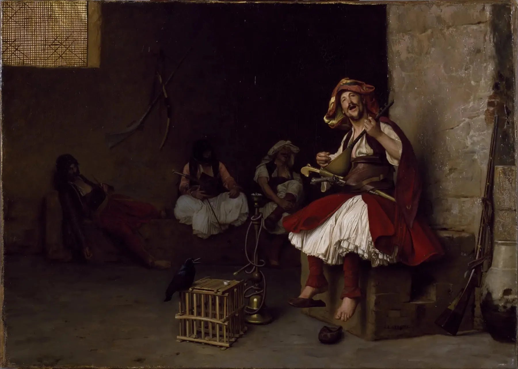 Bachi-bouzouk chantant - Jean-Léon Gérôme image 1 reproduction de peinture à l’huile