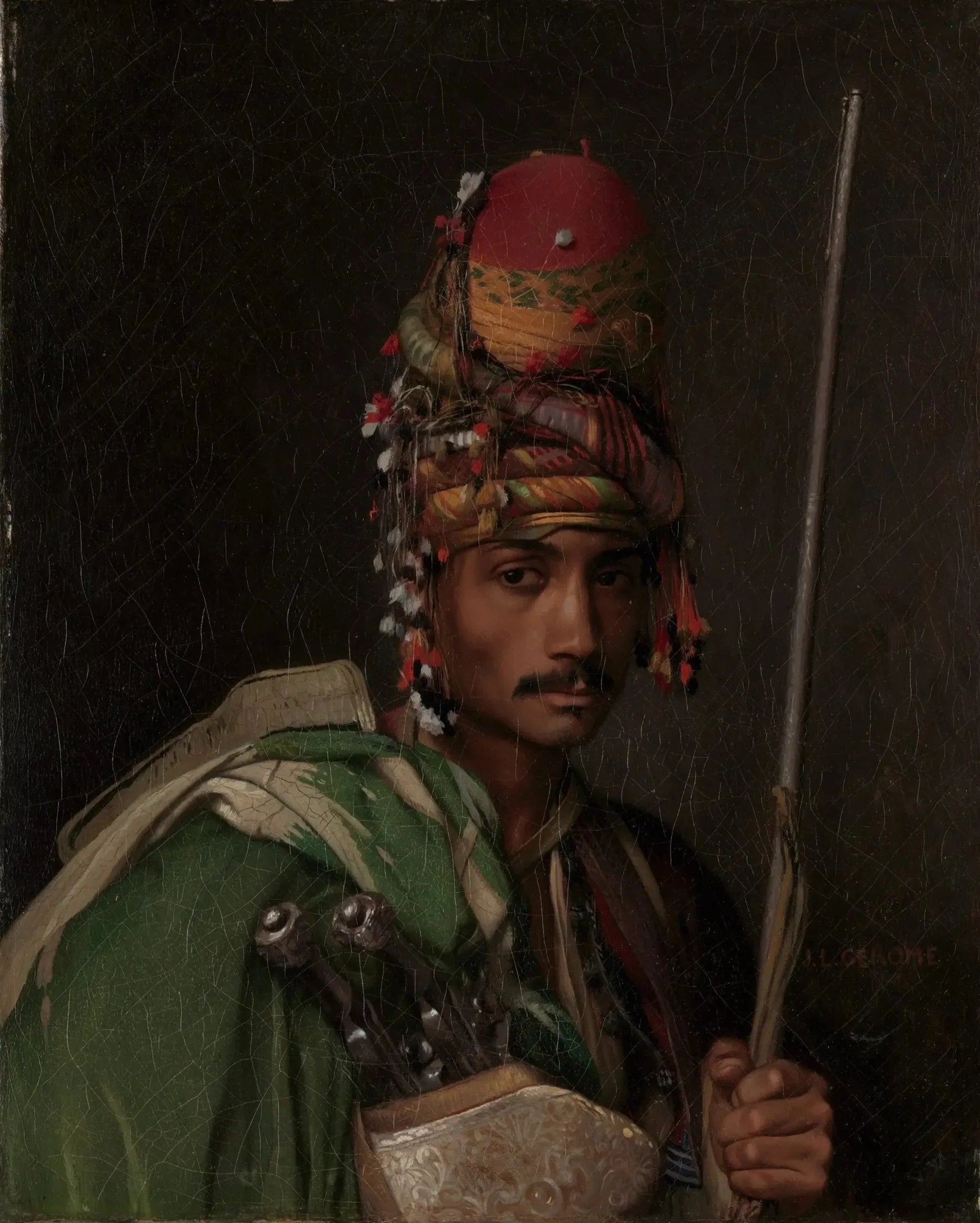 Bachi Bouzouk - Jean-Léon Gérôme image 1 copie de tableau peinte à la main