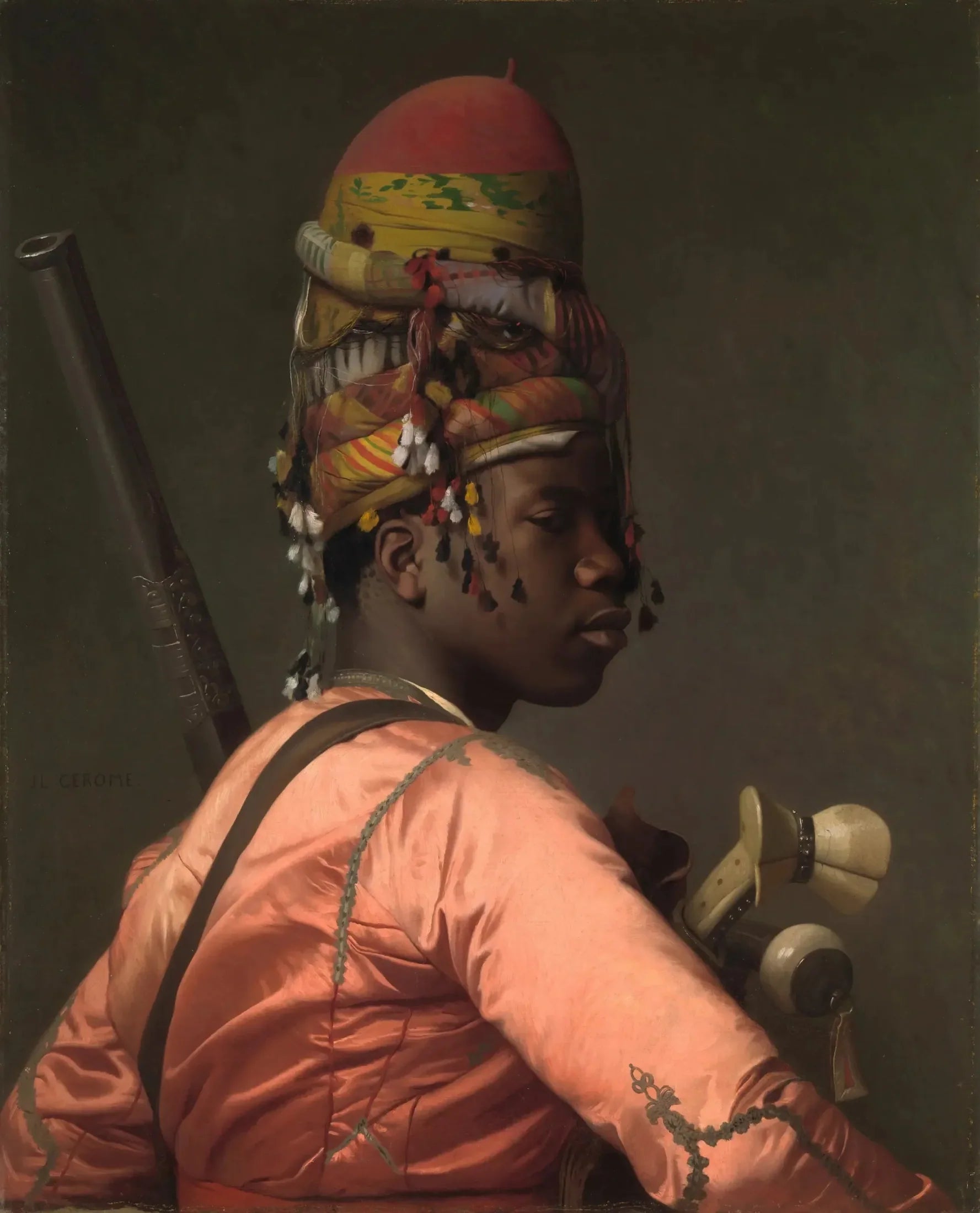 Bachi Bouzouk noir - Jean-Léon Gérôme image 1 reproduction artisanale de tableau