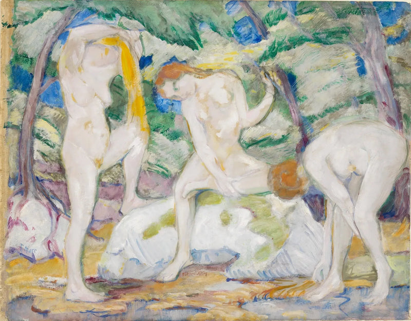 Badende Frauen - Franz Marc