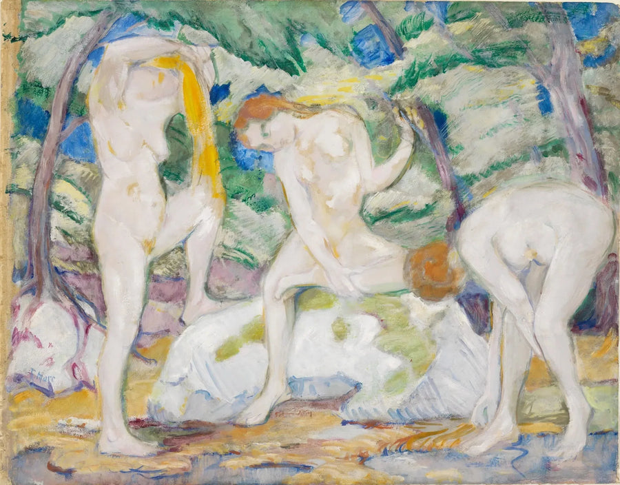 Badende Frauen - Franz Marc