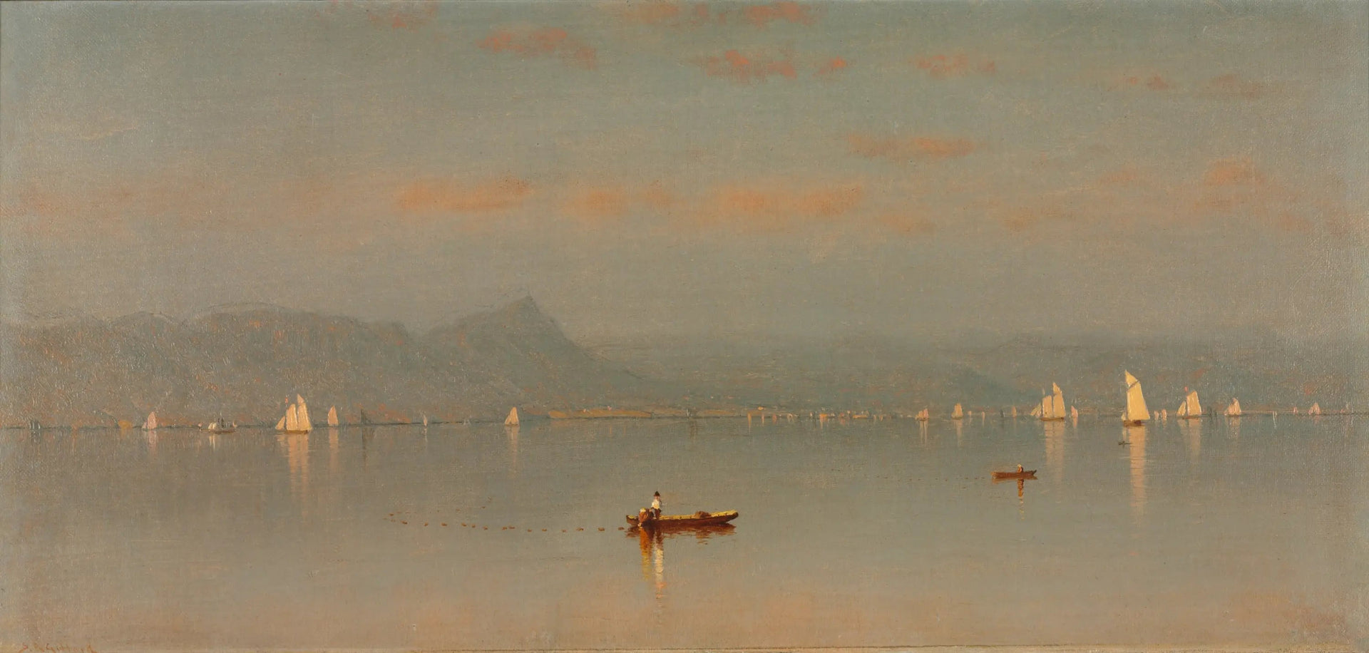 Baie de Haverstraw - Sanford Robinson Gifford image 1 reproduction d’œuvre d’art à l’huile