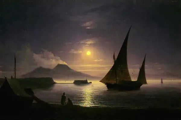 Baie de Naples - Ivan Aïvazovski image 1 copie de tableau peinte à la main