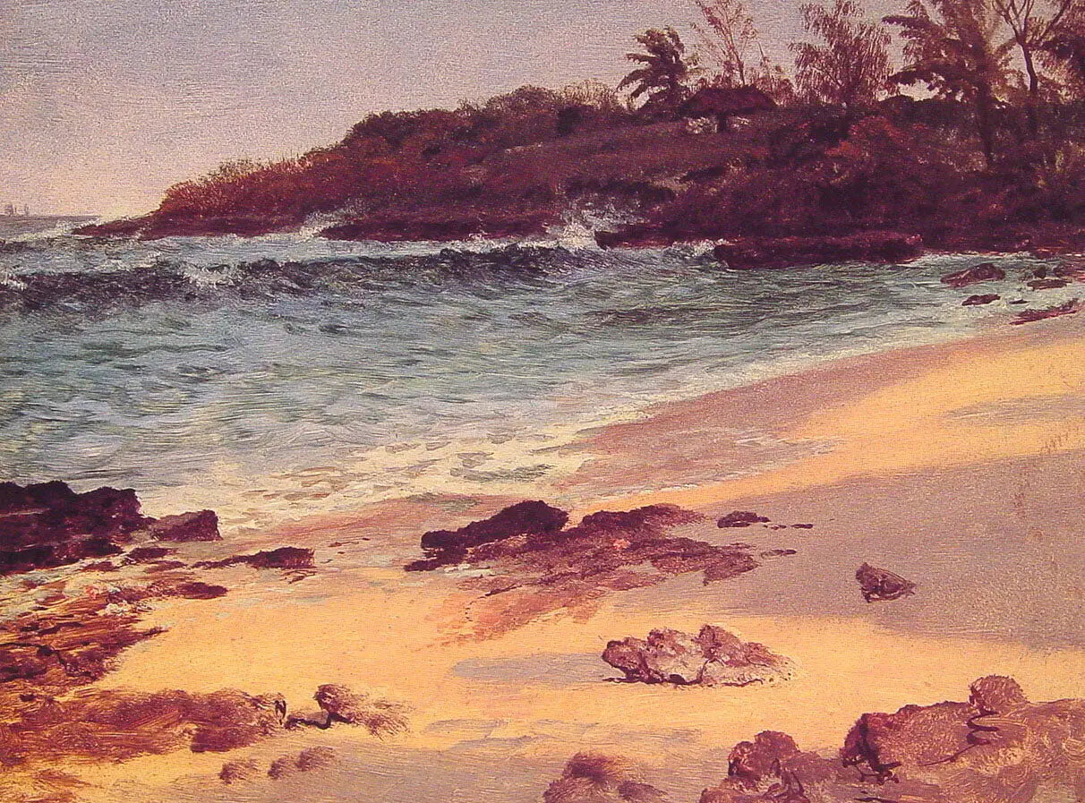 Baie des Bahamas - Albert Bierstadt image 1 reproduction d’œuvre d’art à l’huile