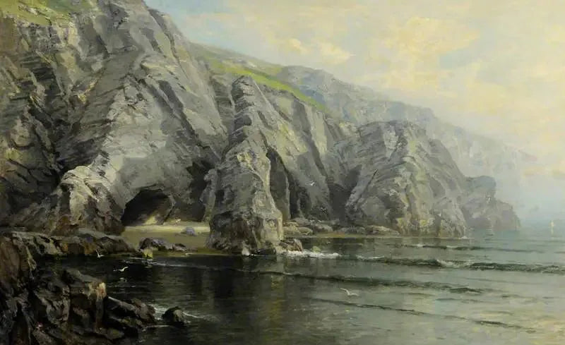 Baie du Moulin Huet, Guernesey - William Trost Richards image 1 reproduction réalisée par Alpha Reproduction