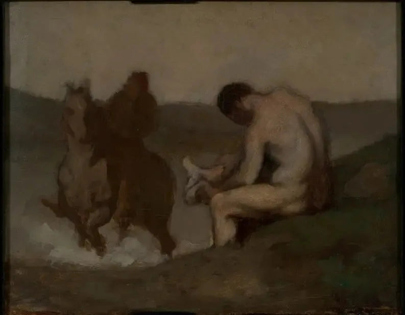 Baignade (L'Abreuvoir) - Honoré Daumier image 1 reproduction réalisée par Alpha Reproduction