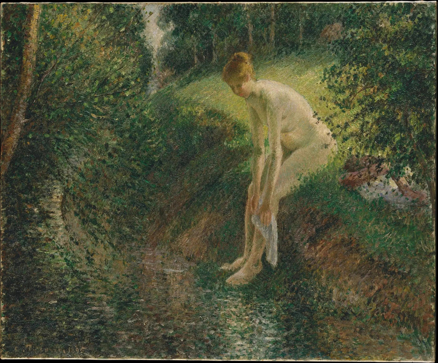 Baigneur dans les bois - Camille Pissarro