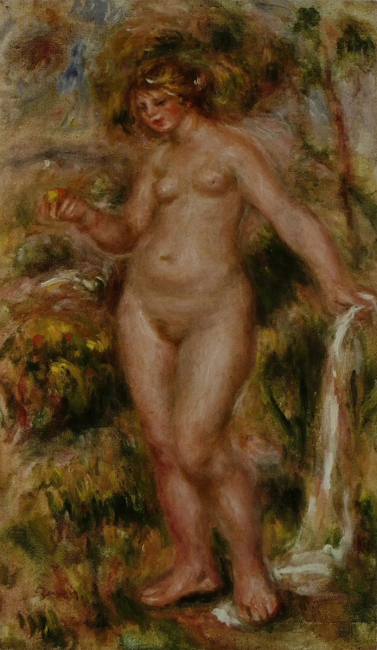 Baigneur - Pierre-Auguste Renoir image 1 copie peinte à la main à l’huile