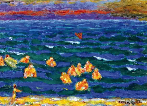 Baigneurs à la fin du jour - Pierre Bonnard image 1 reproduction artisanale de tableau