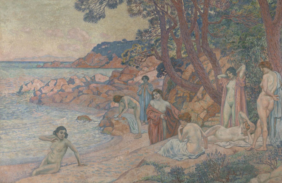 Baigneurs au cap Bénat - Théo van Rysselberghe