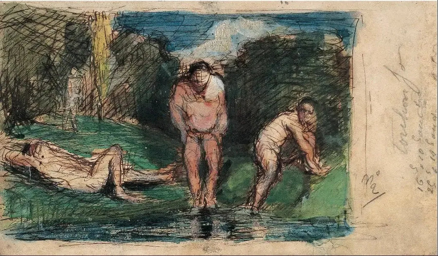 Baigneurs au repos - Paul Cézanne
