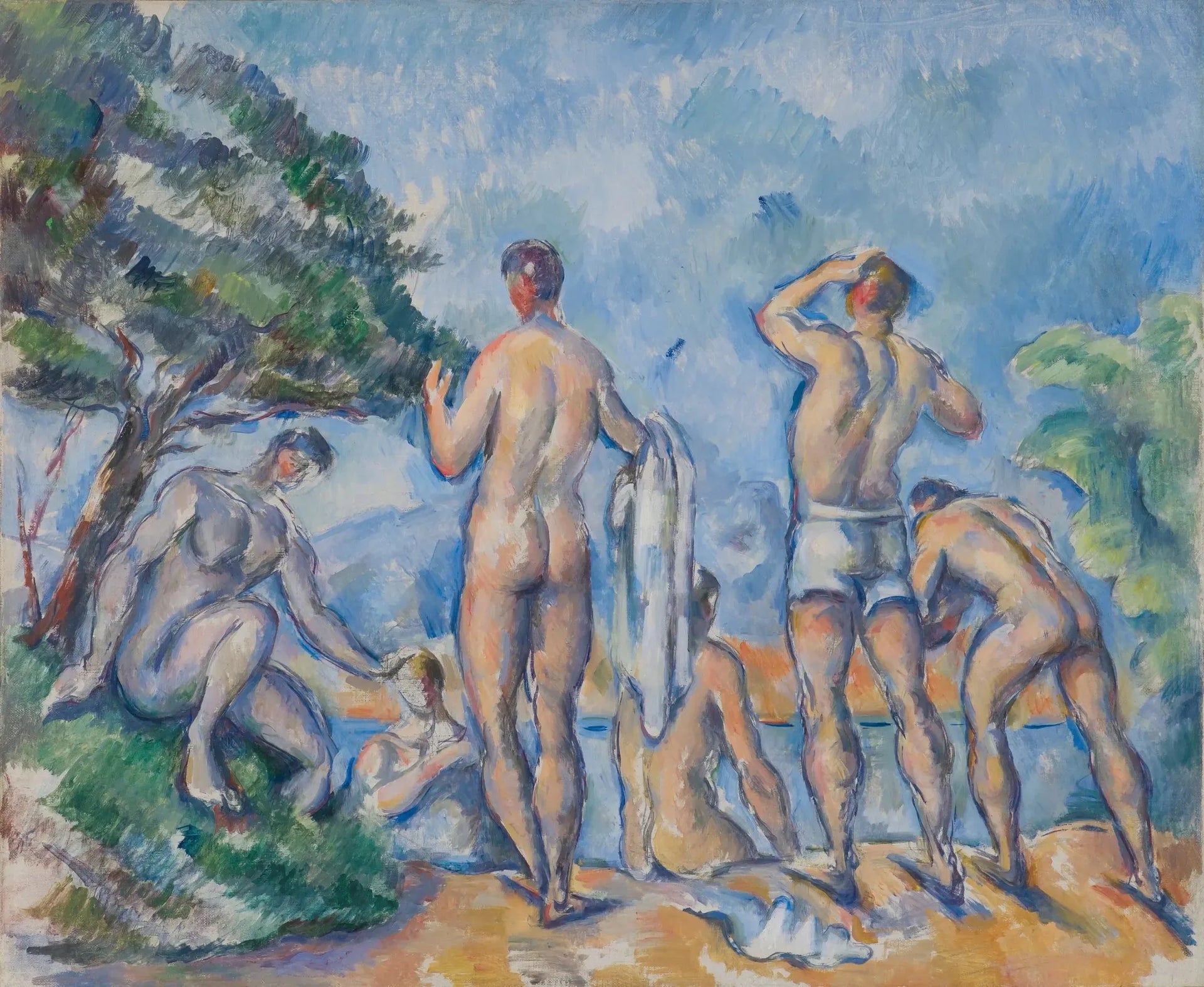 Baigneurs - Paul Cézanne image 1 reproduction artisanale de tableau