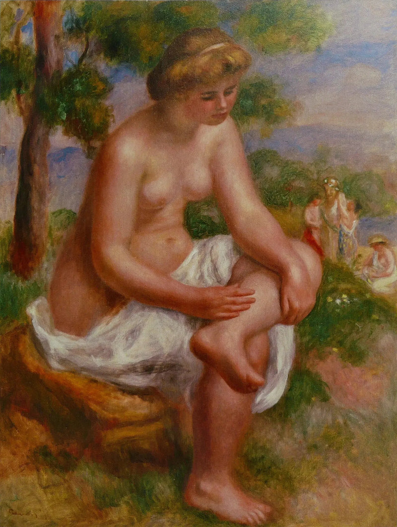 Baigneuse assise dans un paysage, dite Eurydice - Pierre-Auguste Renoir