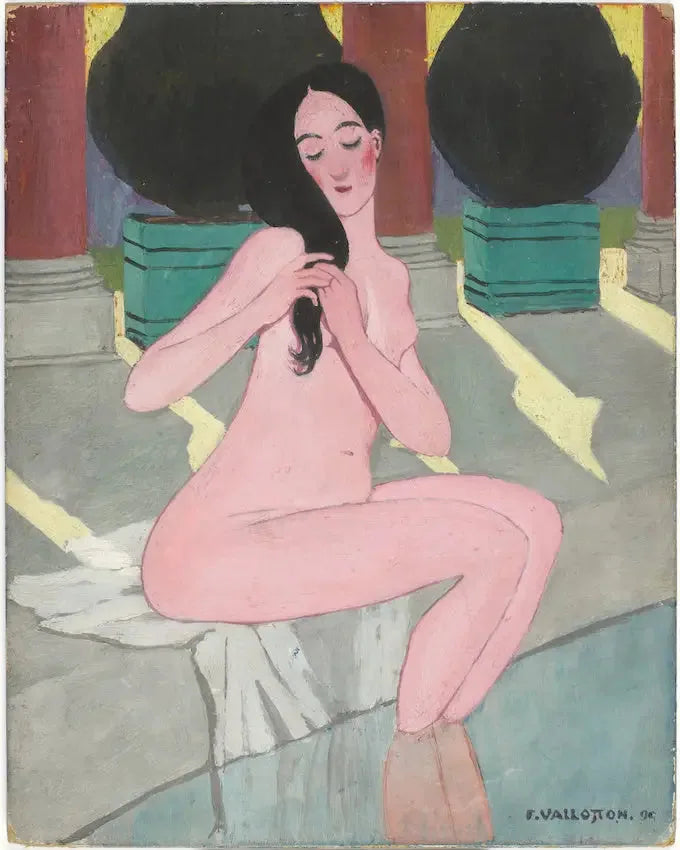Baigneuse rose - Félix Vallotton image 1 tableau peint à l’huile sur toile