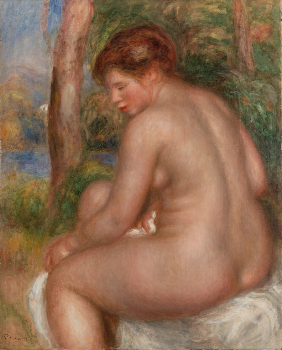 Baigneuse vue de trois quarts - Pierre-Auguste Renoir