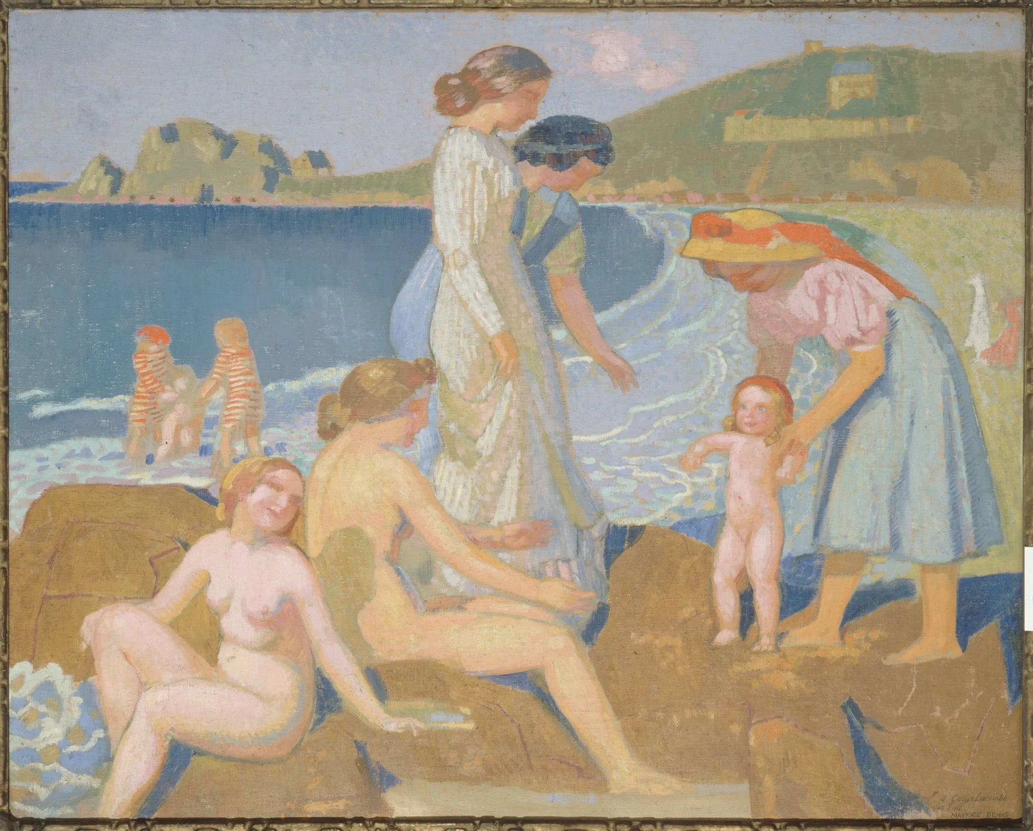 Baigneuses à Perros-Guirec - Maurice Denis image 1 copie de tableau peinte à la main