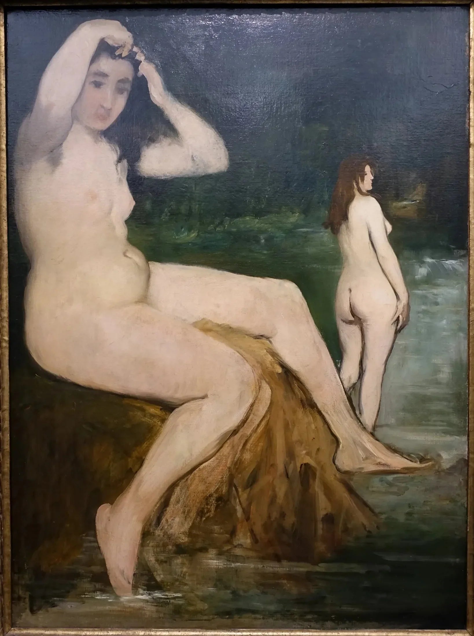 Baigneuses en Seine - Édouard Manet image 1 copie peinte à la main à l’huile
