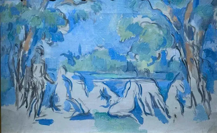 Baigneuses - Paul Cézanne image 1 reproduction de peinture à l’huile