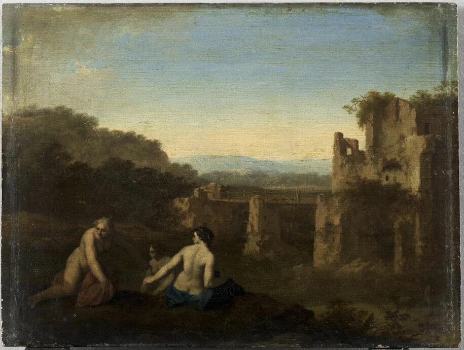 Baigneuses près de ruines antiques - Cornelis van Poelenburgh