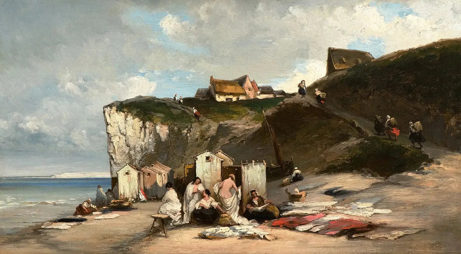 Bain de femme à Dieppe II - Carl Spitzweg image 1 reproduction réalisée par Alpha Reproduction