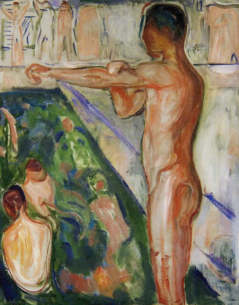 Bain - Edvard Munch image 1 copie de tableau peinte à la main