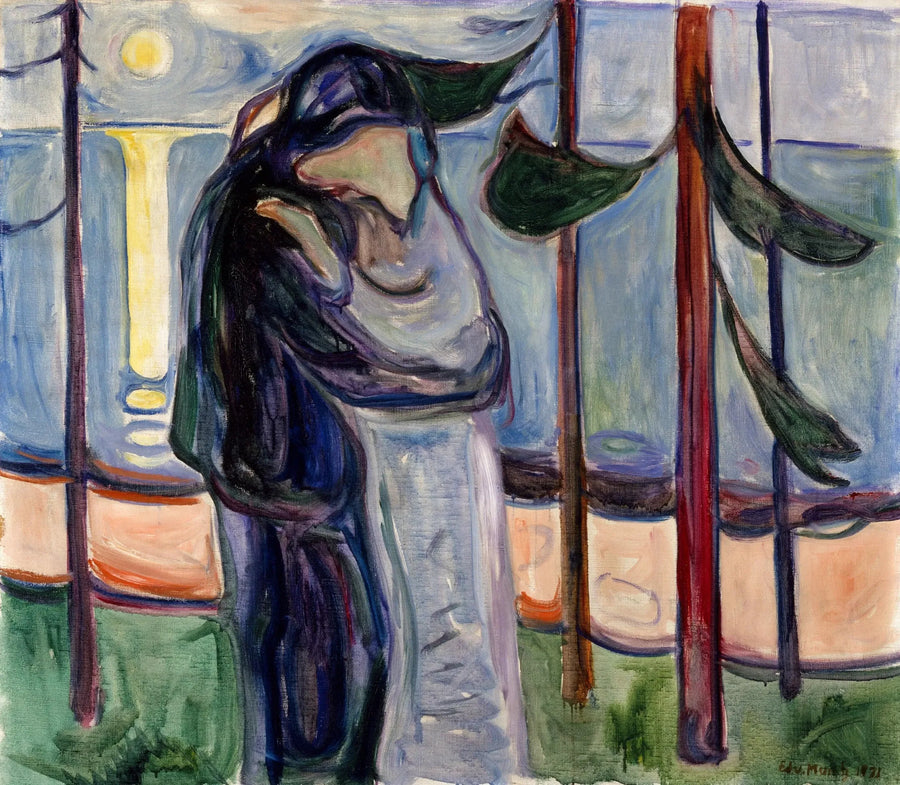 Baiser sur la plage - Edvard Munch