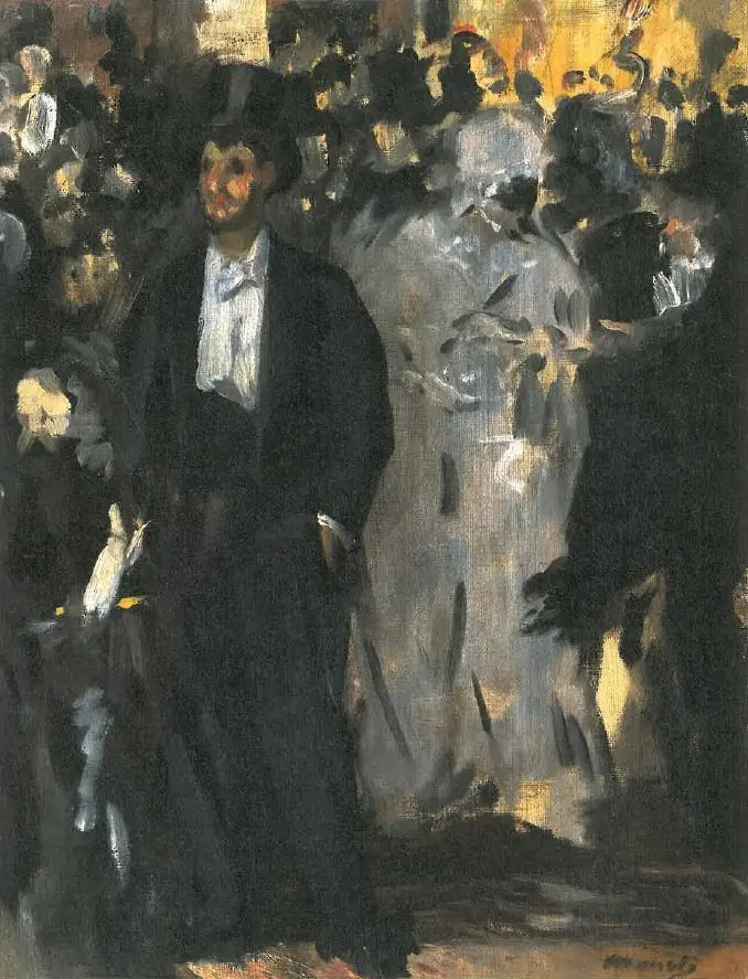 Bal masqué à l’opéra - Édouard Manet image 1 reproduction artisanale de tableau