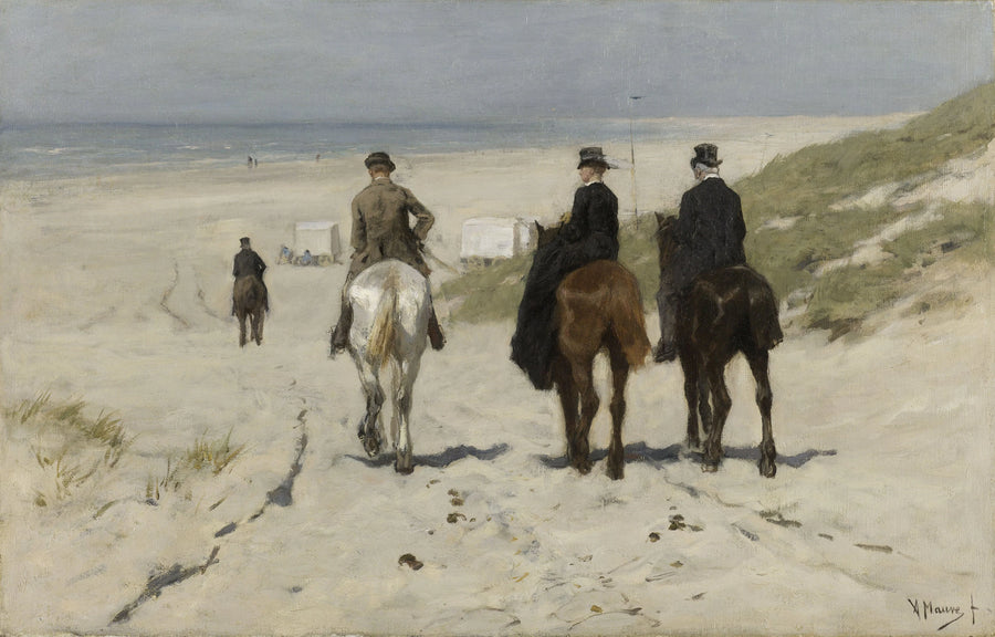 Balade matinale le long de la plage - Anton Mauve