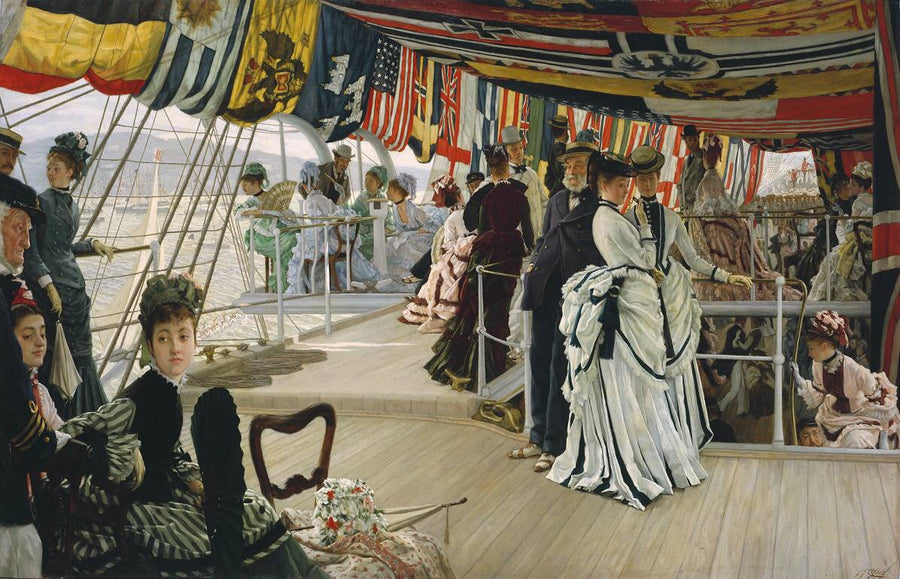 Le bal sur le pont du navire - James Tissot