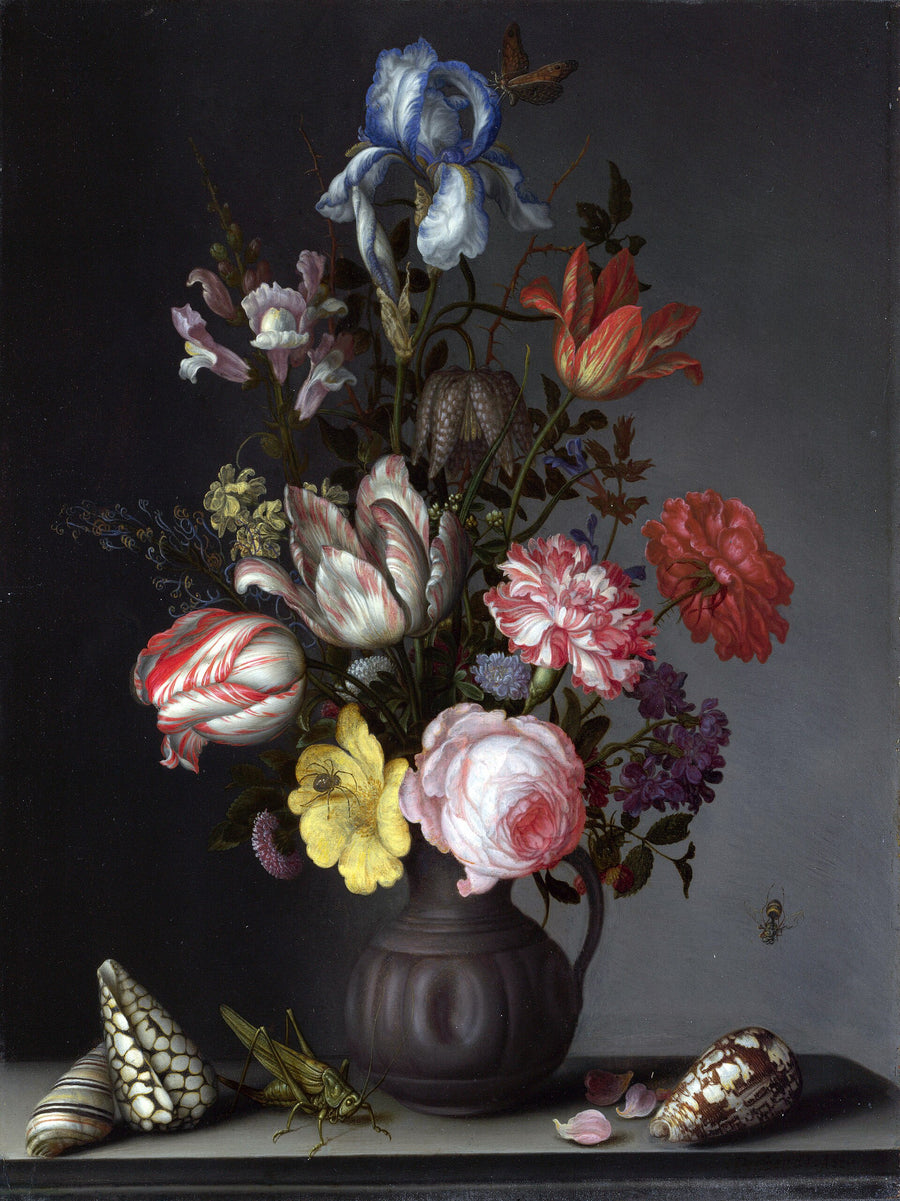 Fleurs, coquillages et insectes - Balthasar van der Ast