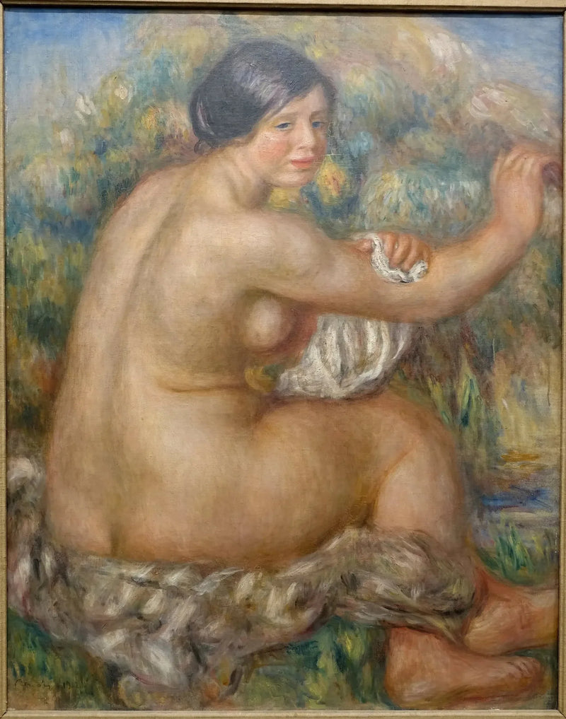 Banhista enxugando o braço direito - Pierre-Auguste Renoir