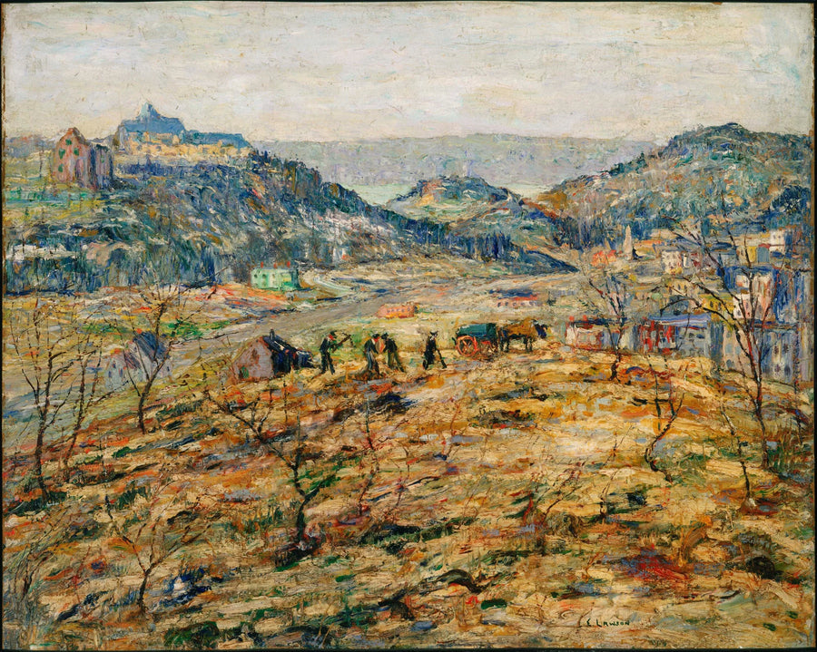 Banlieues de la ville - Ernest Lawson image 1 copie de tableau peinte à la main