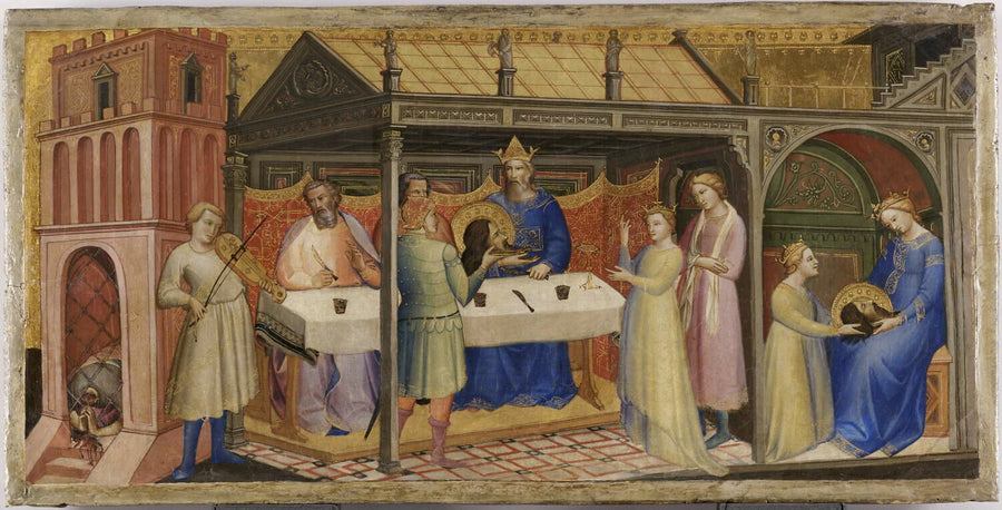 Le Banquet d'Hérode, Hérodiade et Salomé - Lorenzo degli Angeli Lorenzo Monaco