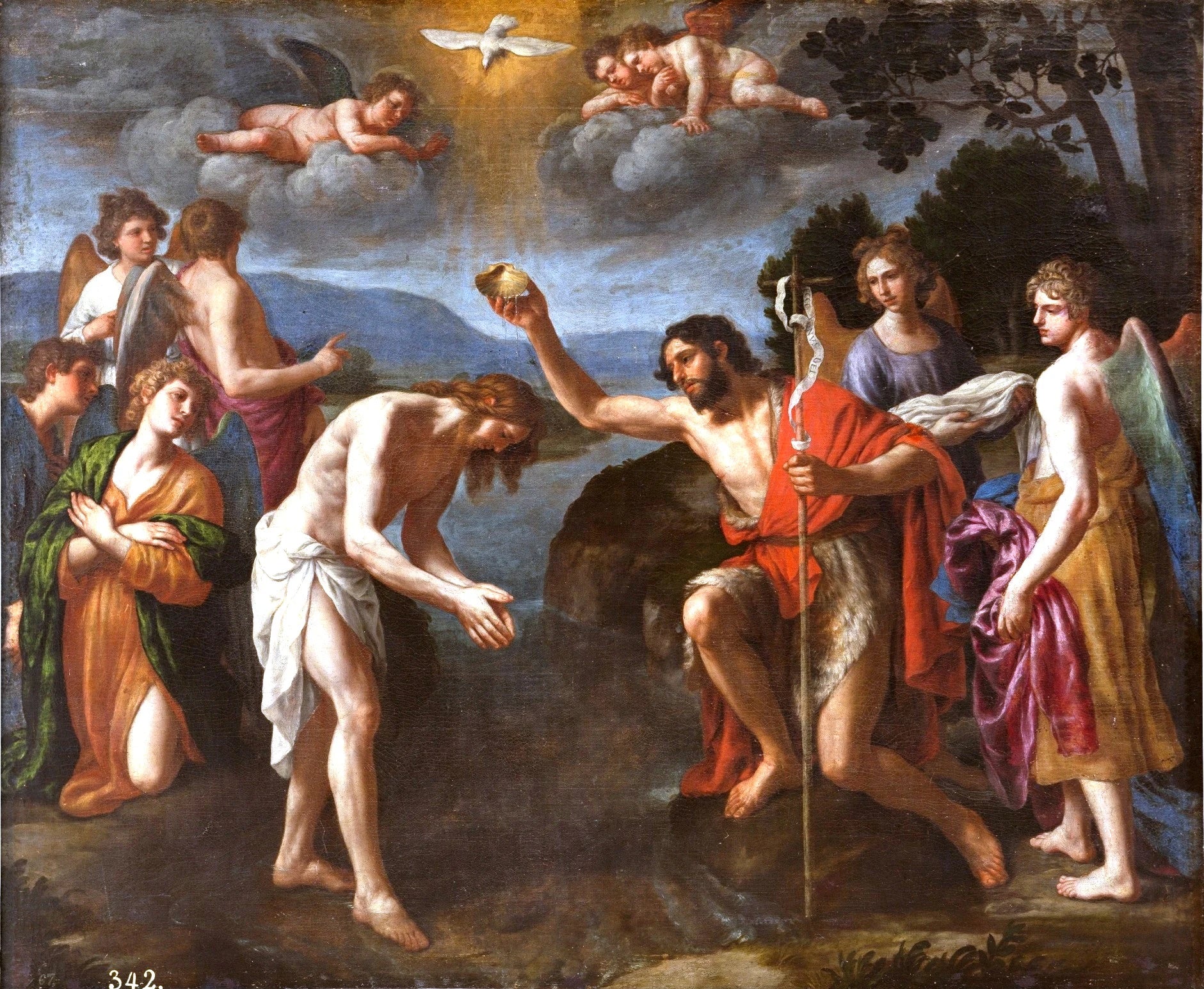 Le Baptème du Christ - Alessandro Turchi
