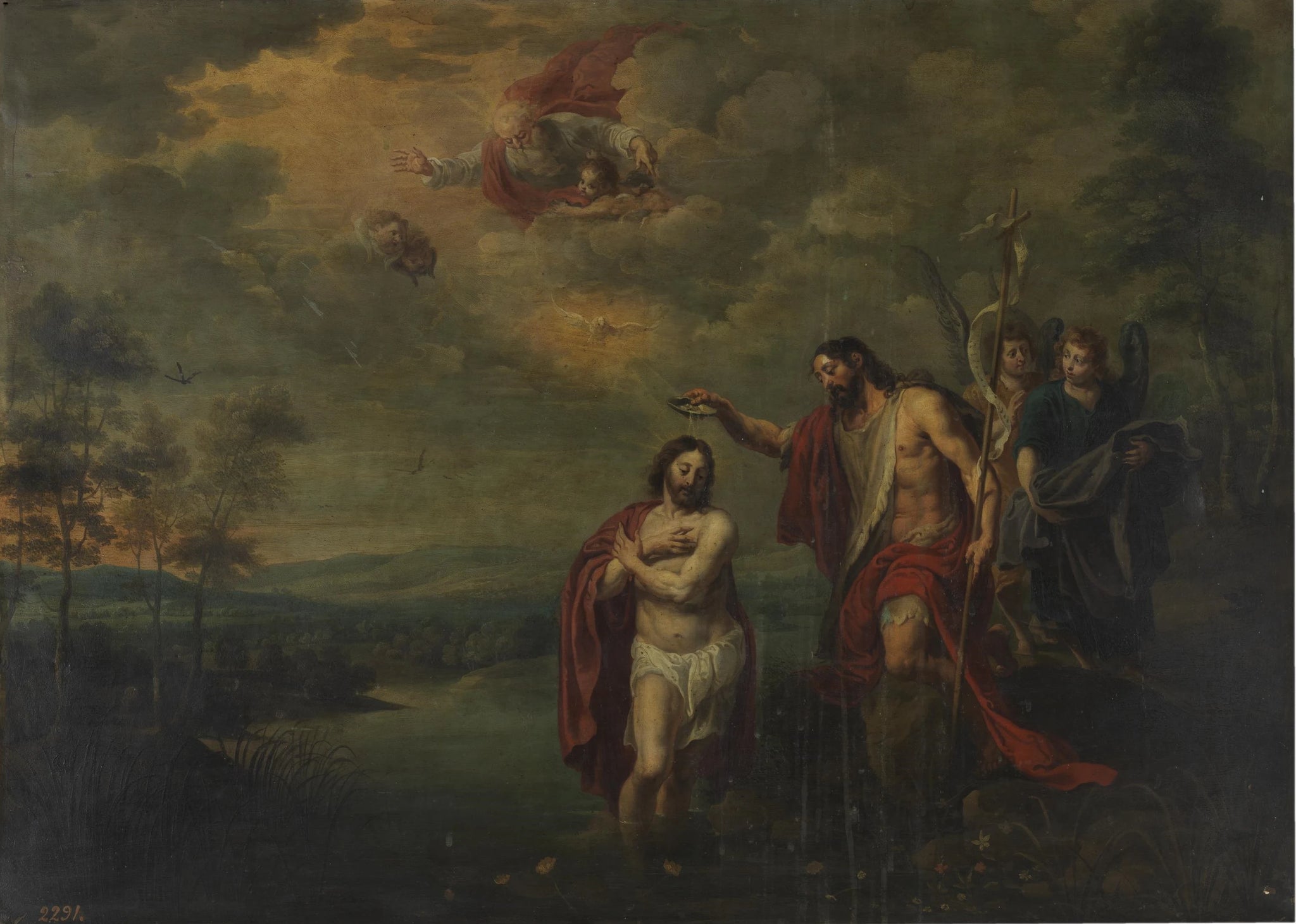 Le baptême du Christ - Willem van Herp (II)