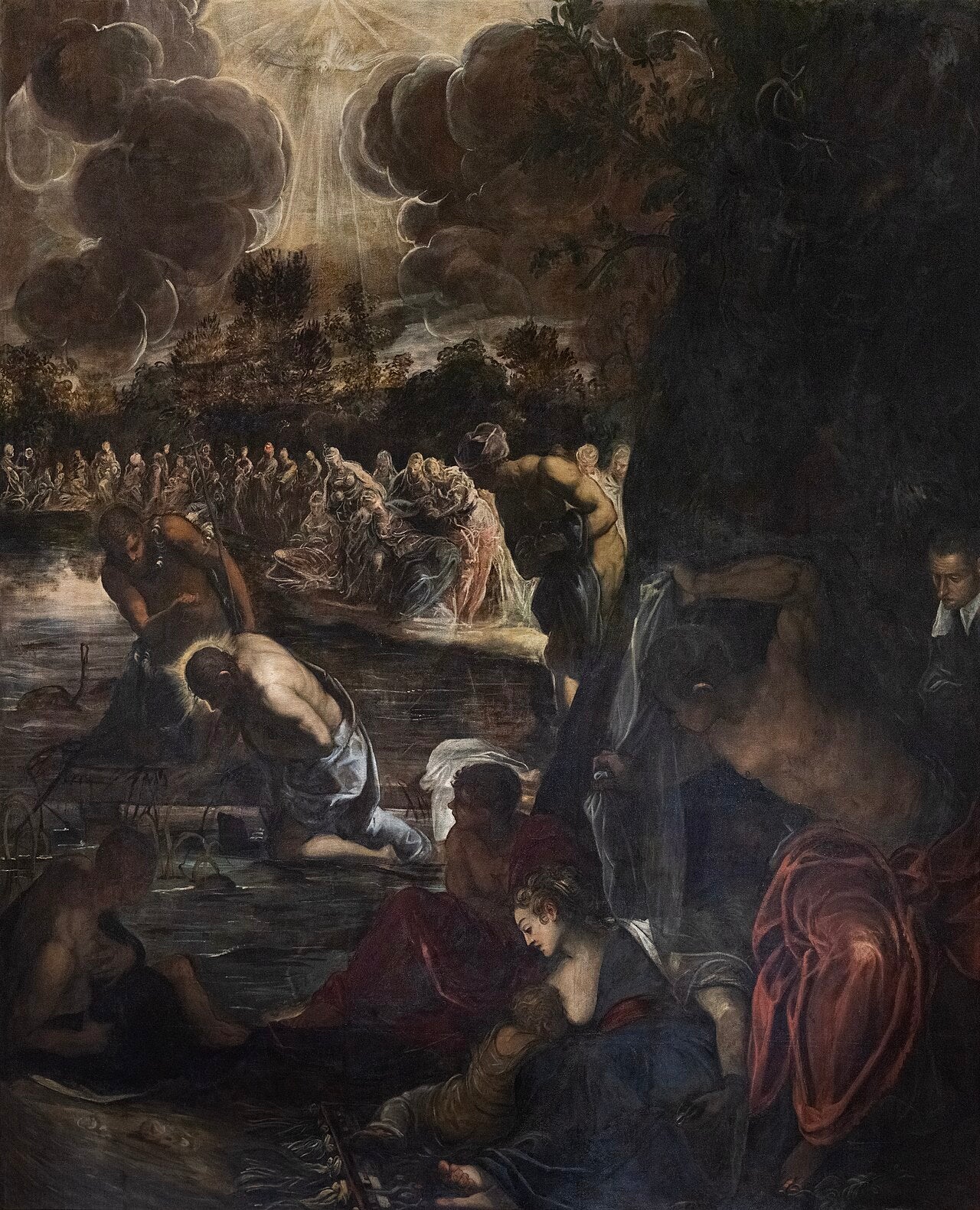 Baptême du Christ - Jacopo Tintoretto image 1 reproduction de peinture à l’huile