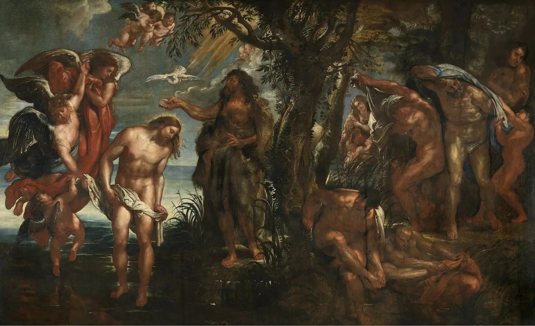 Baptême du Christ - Peter Paul Rubens image 1 reproduction réalisée par Alpha Reproduction