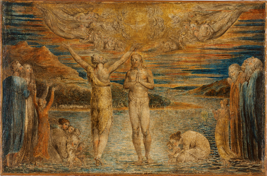 Baptême du Christ - William Blake image 1 tableau peint à l’huile sur toile