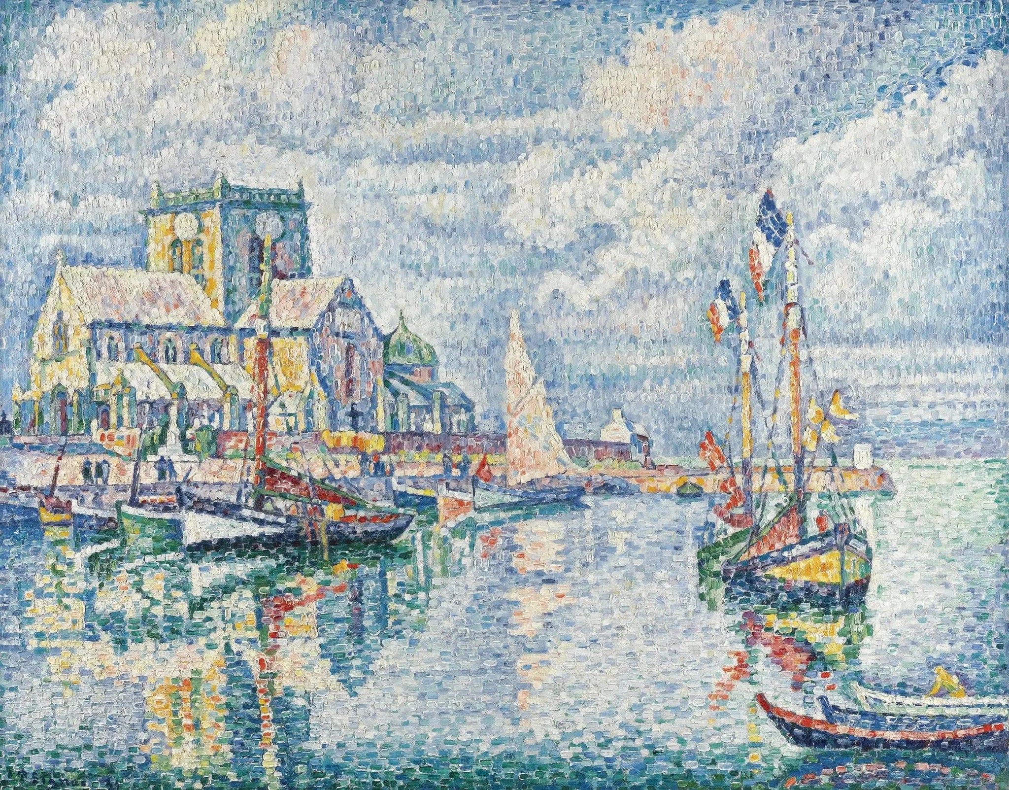 Barfleur, 1931 - Paul Signac image 1 reproduction artisanale de tableau