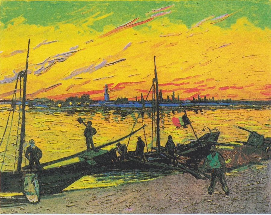 Barges à charbon sur le Rhône, F437 – Van Gogh