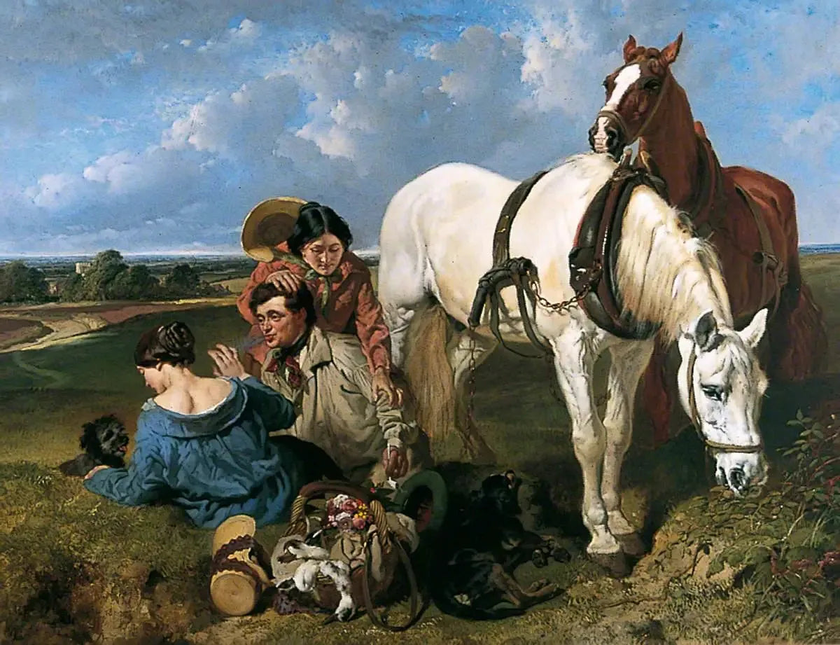 Barney, laisse les filles tranquilles - John Frederick Herring, Sr. image 1 copie peinte à la main à l’huile