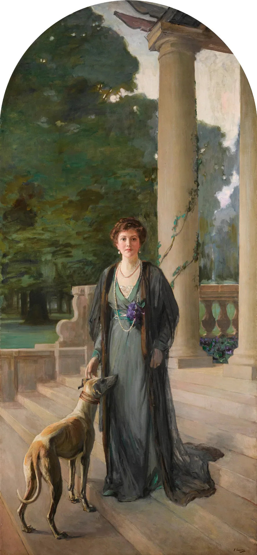Baronne Gerda von Chappius (Mme F. A. Konig) - John Lavery image 1 tableau peint à l’huile sur toile