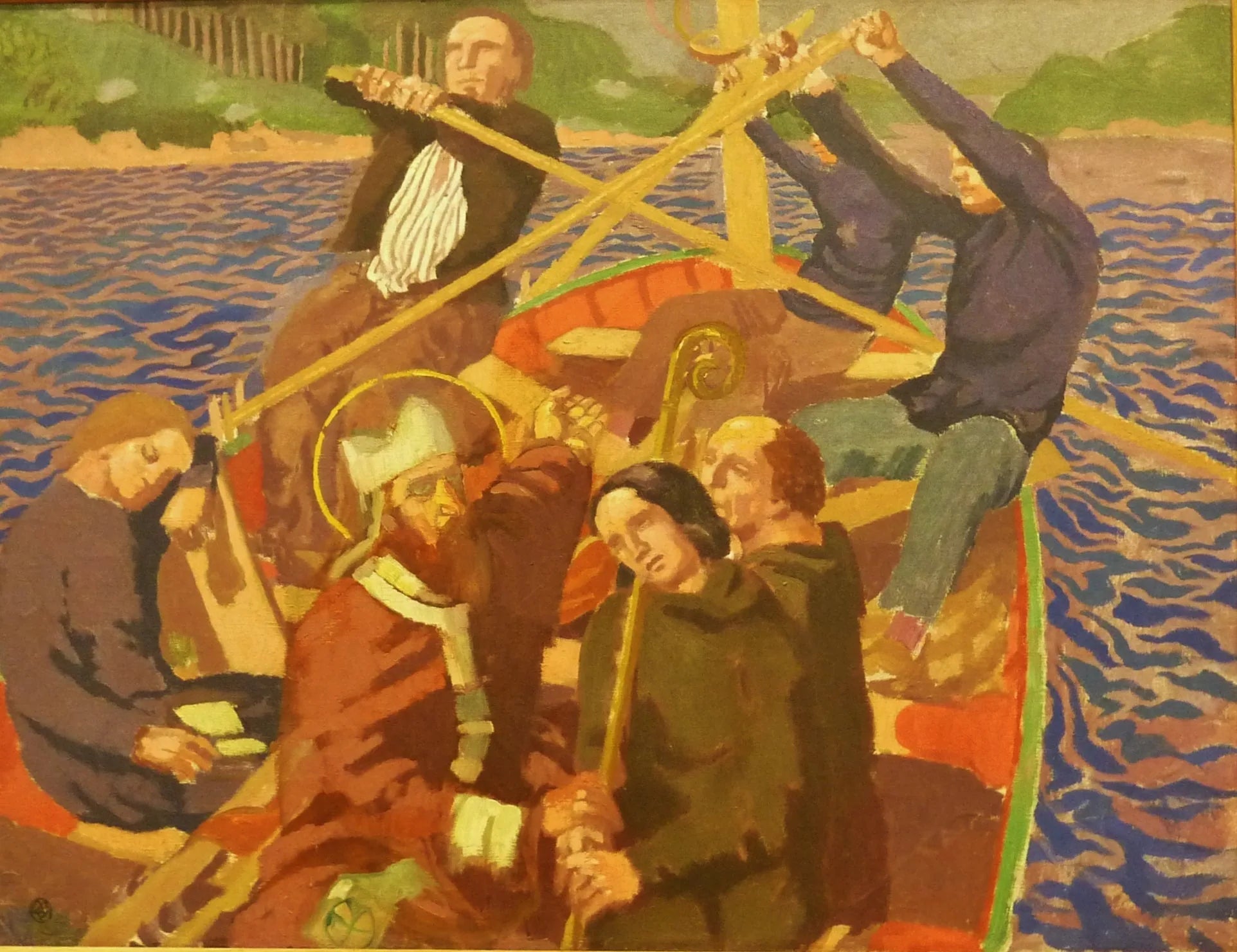 Barque au saint breton - Maurice Denis image 1 reproduction réalisée par Alpha Reproduction