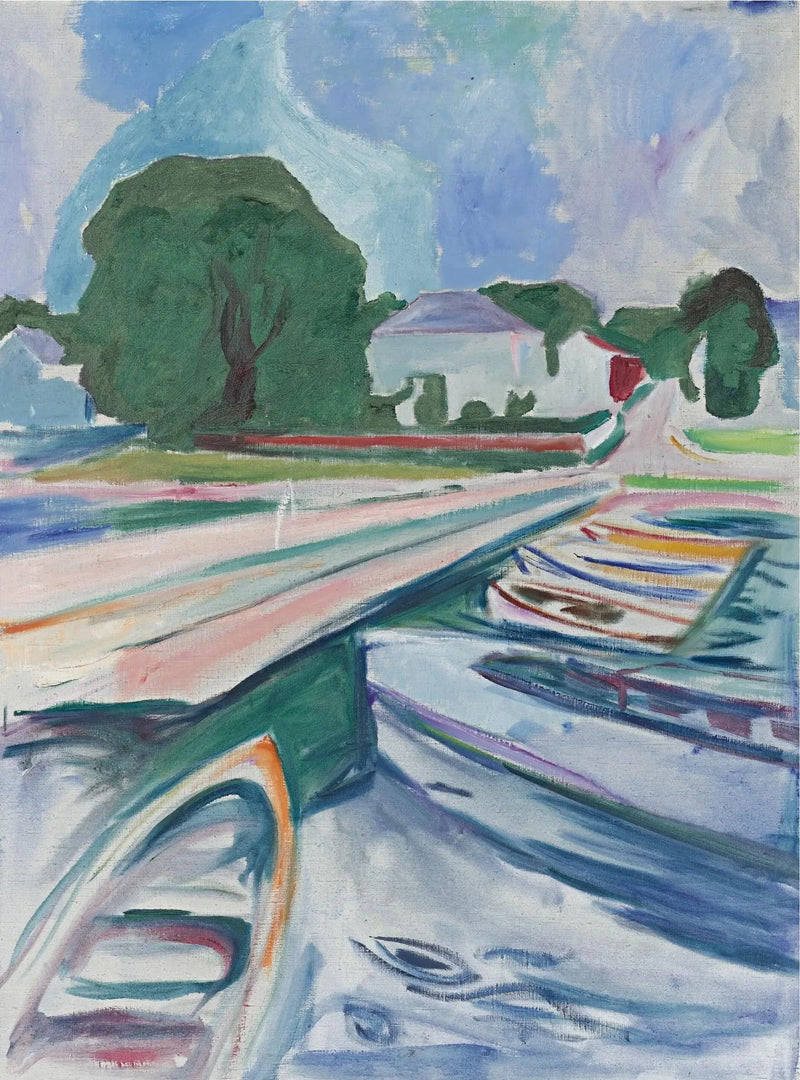 Barques à Åsgårdstrand - Edvard Munch